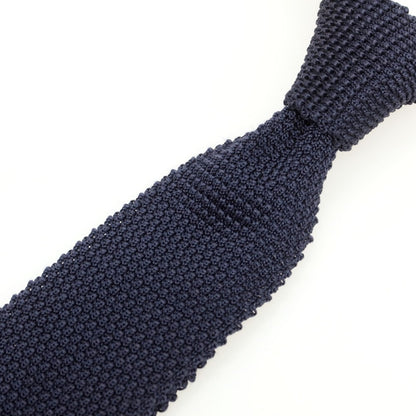 [Used] ISETAN MENS Silk Knit Tie Navy [Condition Rank C] [Men&