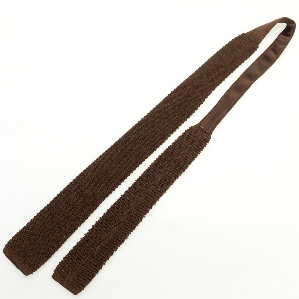 [Used] ISETAN MENS Silk Knit Tie Brown [Condition Rank C] [Men&