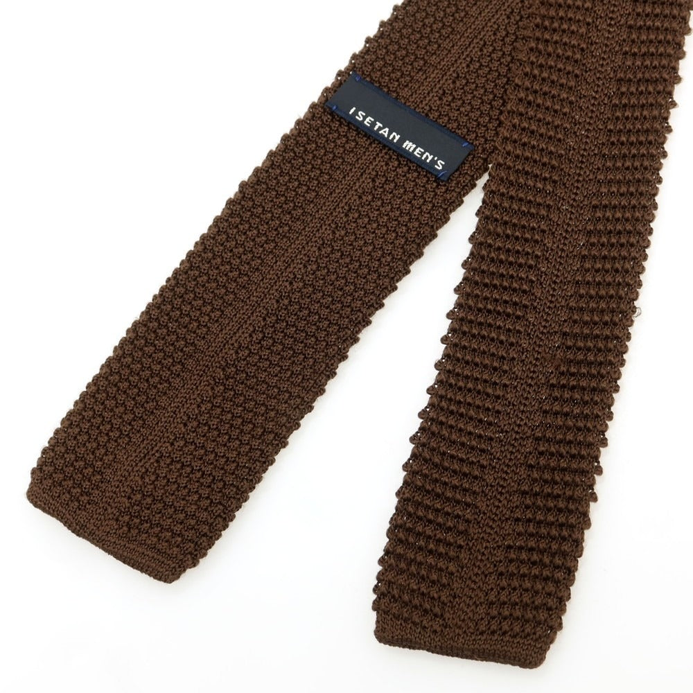 [Used] ISETAN MENS Silk Knit Tie Brown [Condition Rank C] [Men&