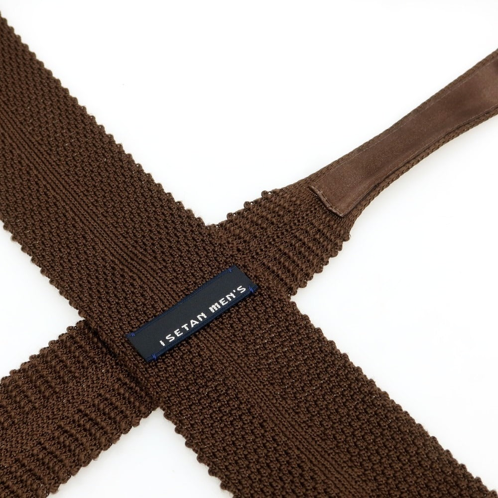 [Used] ISETAN MENS Silk Knit Tie Brown [Condition Rank C] [Men&