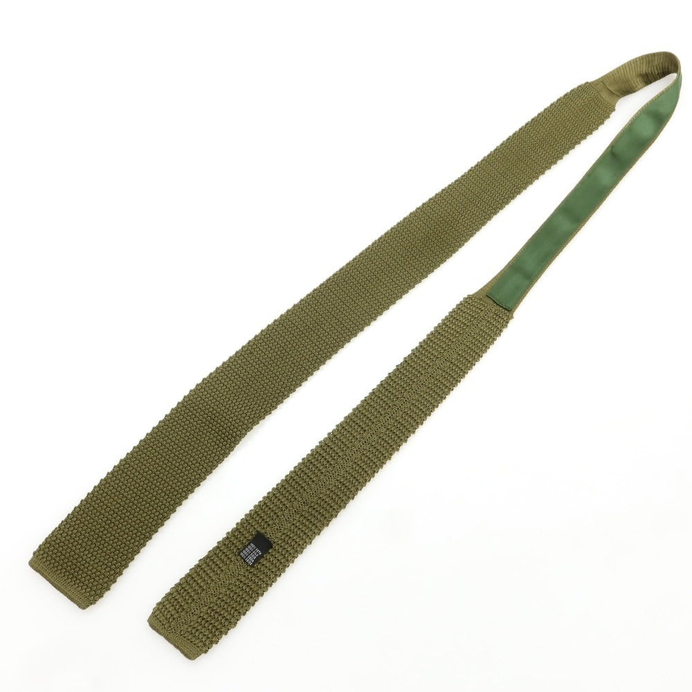 [Used] ISETAN MENS Silk Knit Tie Olive [Condition Rank C] [Men&