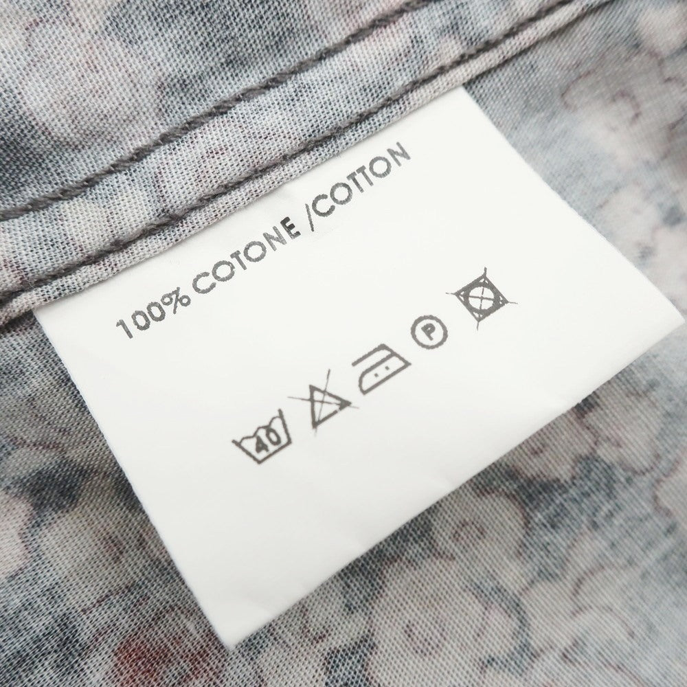 [Used] MESSAGERIE Cotton Floral Casual Shirt Black x Pink [40] [Condition Rank B] [Men&
