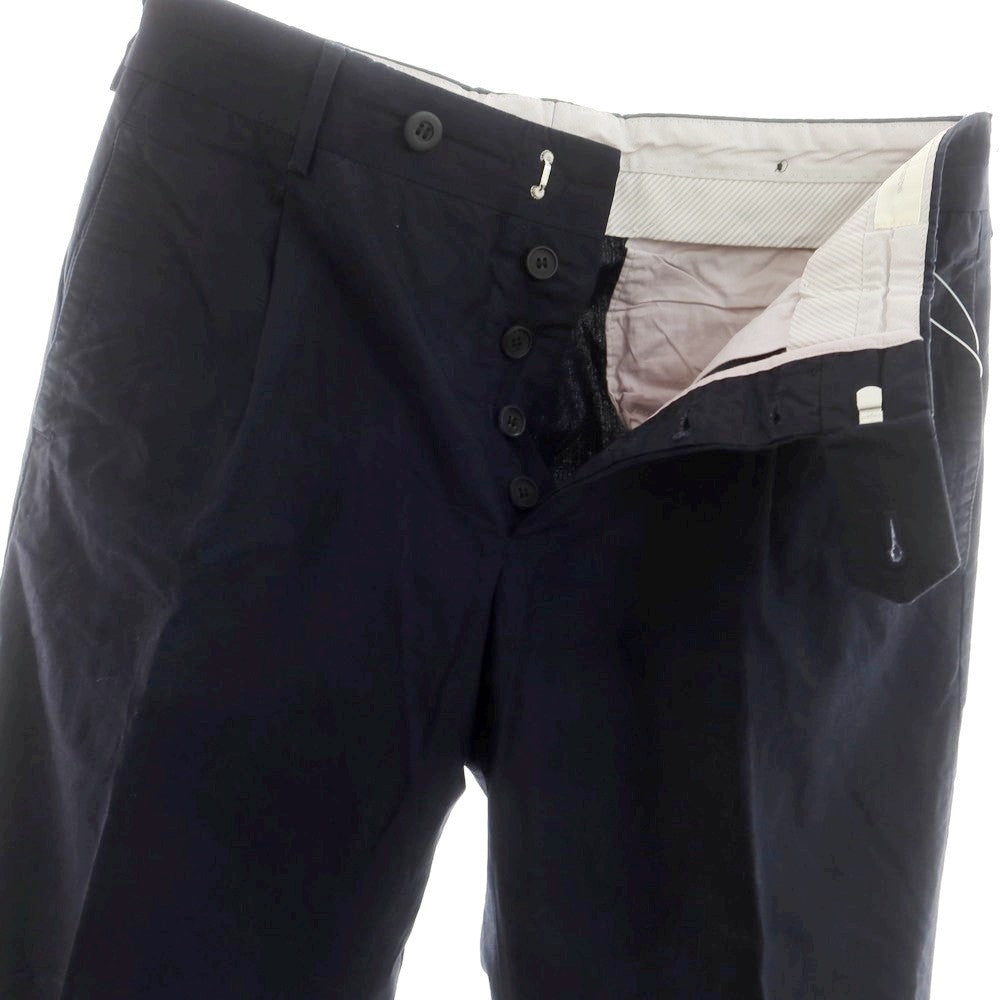 [Used] Mauro Grifoni Cotton Casual Slacks Pants Navy [46] [Condition Rank C] [Men&