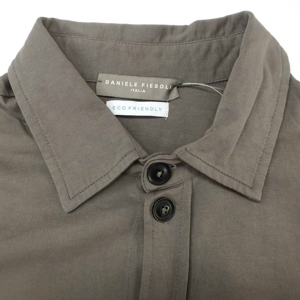 [Used] Daniele Fiesoli DANIELE FIESOLI Cotton Short Sleeve Shirt Dark Warm Gray [S] [Condition Rank B] [Men&