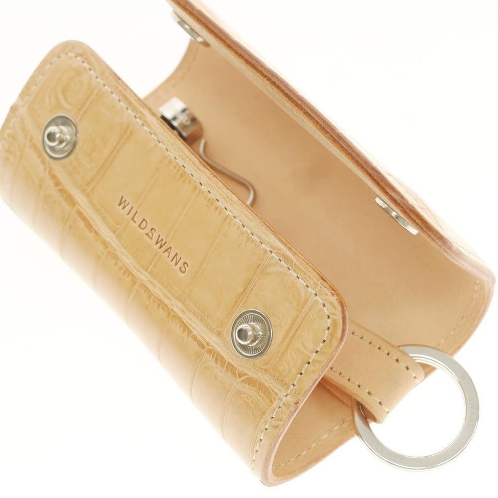 【中古】ワイルドスワンズ WILDSWANS ヌメクロコ CLIPPER2 キーケース ベージュ【 状態ランクA 】【 メンズ 】