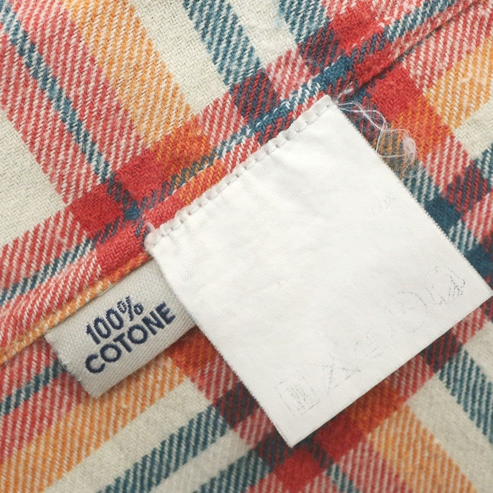 [Used] Salvatore Piccolo Cotton Check Western Shirt Cream x Red [38] [Condition Rank B] [Men&