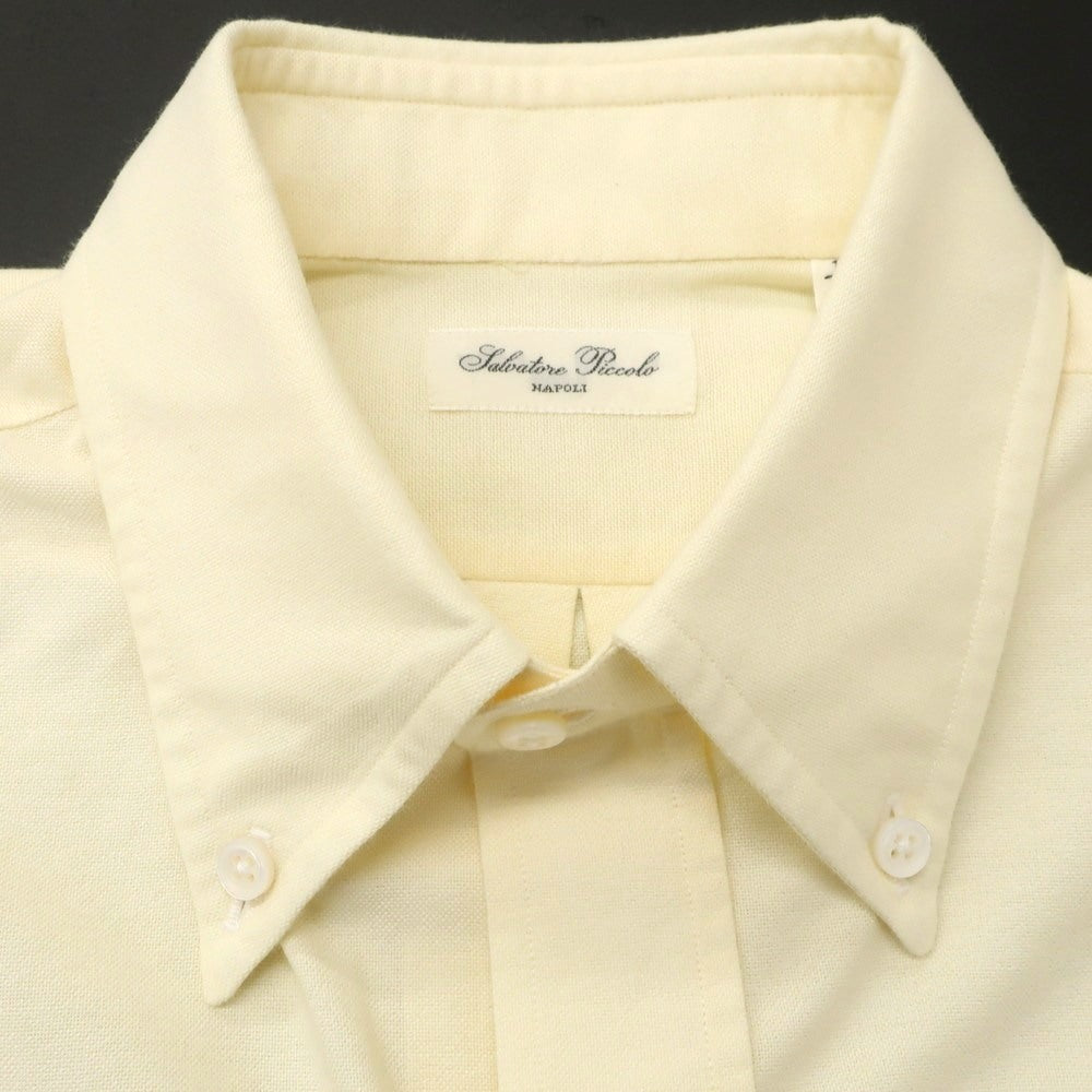 [Used] Salvatore Piccolo Cotton Button-down Casual Shirt Light Yellow [38] [Condition Rank B] [Men&