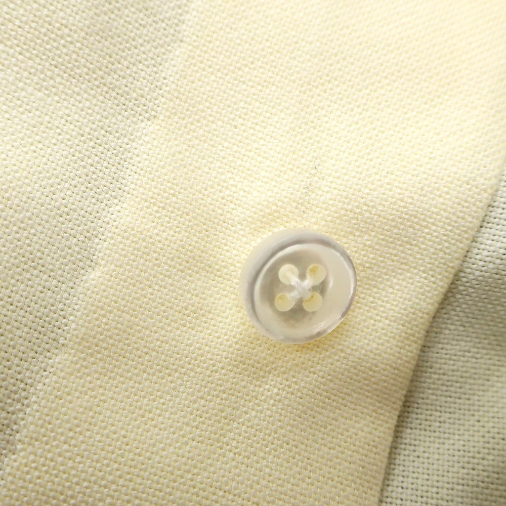 [Used] Salvatore Piccolo Cotton Button-down Casual Shirt Light Yellow [38] [Condition Rank B] [Men&