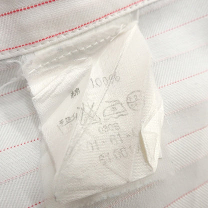 [Used] ORIAN Cotton Striped Wide Collar Dress Shirt White x Pink [38] [Condition Rank C] [Men&