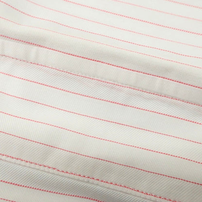 [Used] ORIAN Cotton Striped Wide Collar Dress Shirt White x Pink [38] [Condition Rank C] [Men&