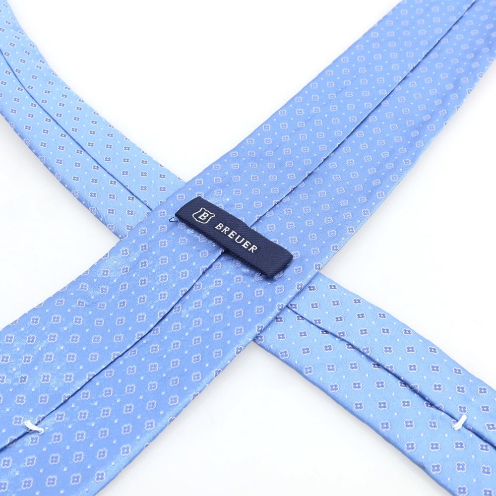 [Used] Brewer BREUER Silk Small Pattern Tie Light Blue [Condition Rank C] [Men&