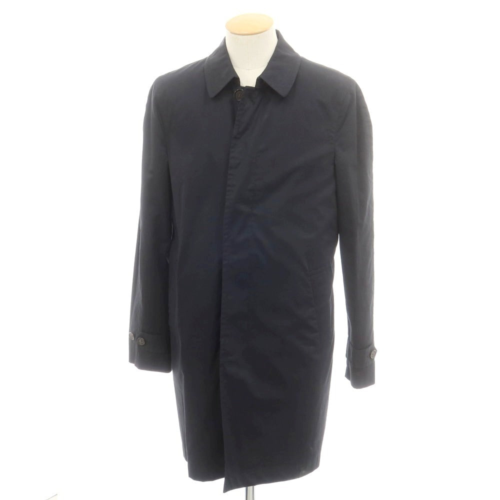 【中古】ハケットロンドン HACKETT LONDON コットン ステンカラーコート ブラック【サイズS】【 状態ランクB 】【 メンズ 】[DPD]