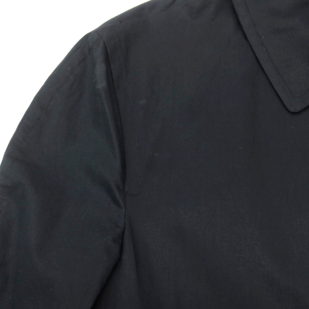 【中古】ハケットロンドン HACKETT LONDON コットン ステンカラーコート ブラック【サイズS】【 状態ランクB 】【 メンズ 】[DPD]