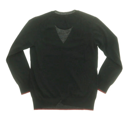 【中古】バーバリーブラックレーベル BURBERRY BLACK LABEL ハイゲージ ウール カーディガン ブラック【 2 】【 状態ランクB 】【 メンズ 】