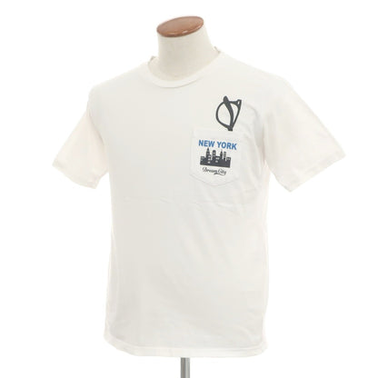【中古】ビームスハート BEAMS HEART コットン クルーネック 半袖Ｔシャツ ホワイト【 M 】【 状態ランクC 】【 メンズ 】 [BPD]