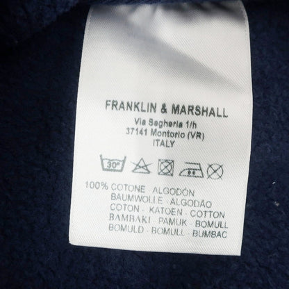 [Used] Franklin &amp;amp; Marshall Cotton Zip-up Hoodie Navy [S] [Condition Rank C] [Men&