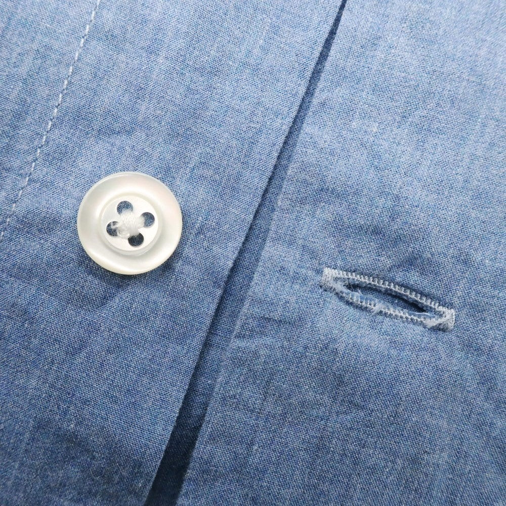 [Used] BOGGI Cotton Wide Collar Casual Shirt Blue [S] [Condition Rank B] [Men&