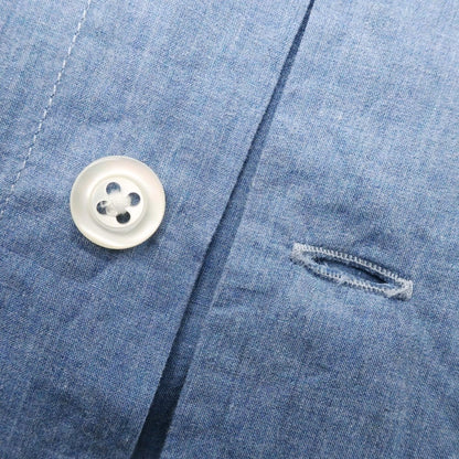 [Used] BOGGI Cotton Wide Collar Casual Shirt Blue [S] [Condition Rank B] [Men&