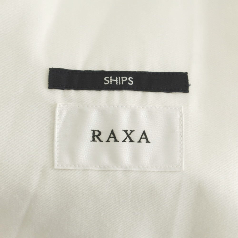 [Used] SHIPS x RAXA Linen Striped Casual Slacks Pants White x Ash Brown [M] [Condition Rank B] [Men&