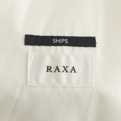 [Used] SHIPS x RAXA Linen Striped Casual Slacks Pants White x Ash Brown [M] [Condition Rank B] [Men&