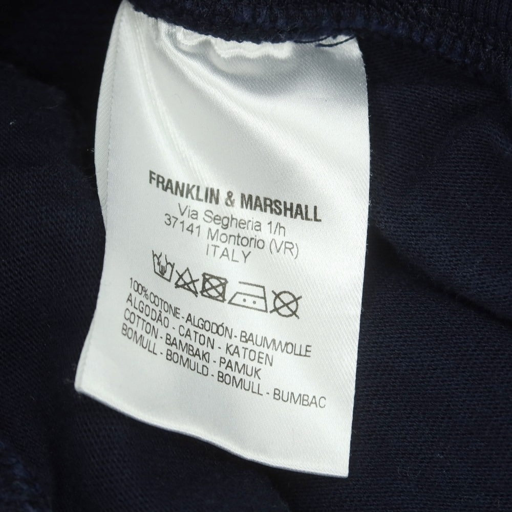 【中古】フランクリンマーシャル FRANKLIN&amp;MARSHALL コットン スウェットパンツ ネイビー【 S 】【 状態ランクD 】【 メンズ 】