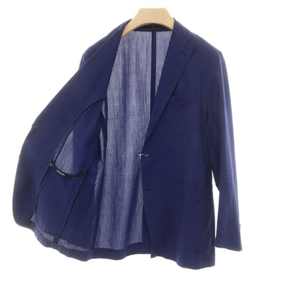 [Used] TAGLIATORE Seersucker Cotton Casual Jacket Light Navy [48] [Condition Rank D] [Men&