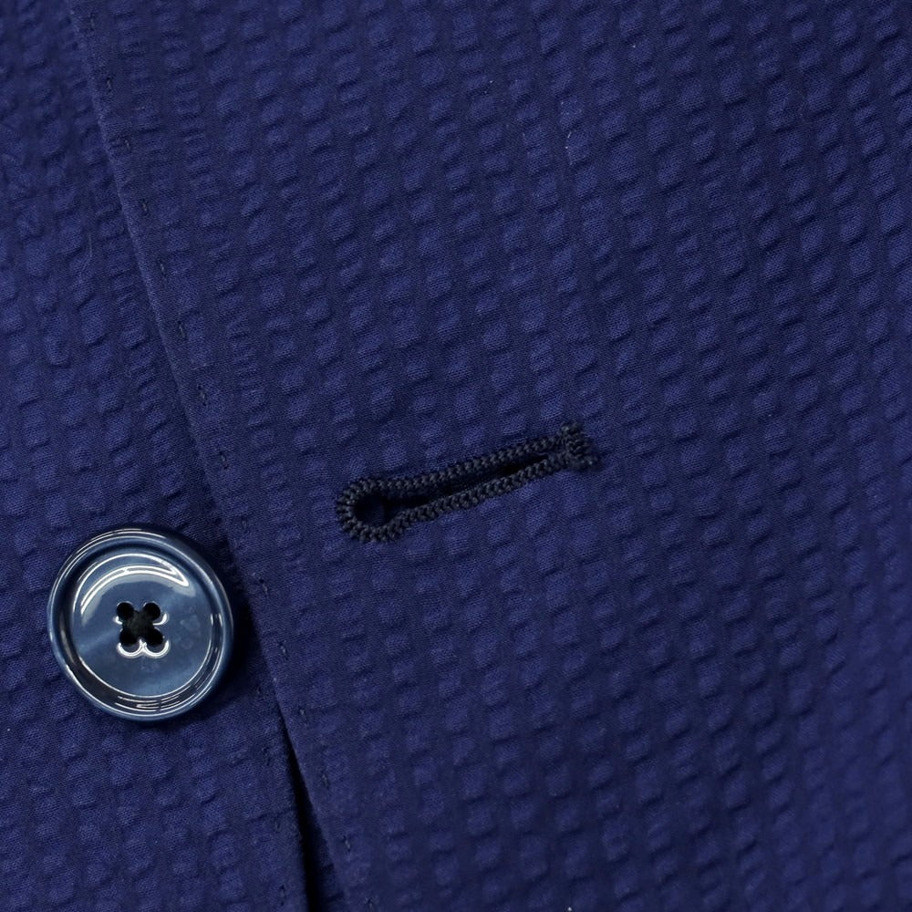 [Used] TAGLIATORE Seersucker Cotton Casual Jacket Light Navy [48] [Condition Rank D] [Men&