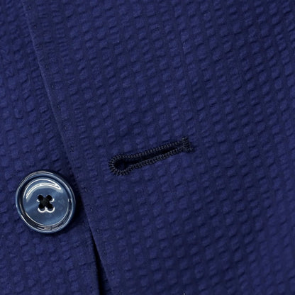 [Used] TAGLIATORE Seersucker Cotton Casual Jacket Light Navy [48] [Condition Rank D] [Men&