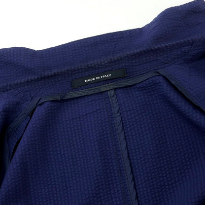 [Used] TAGLIATORE Seersucker Cotton Casual Jacket Light Navy [48] [Condition Rank D] [Men&
