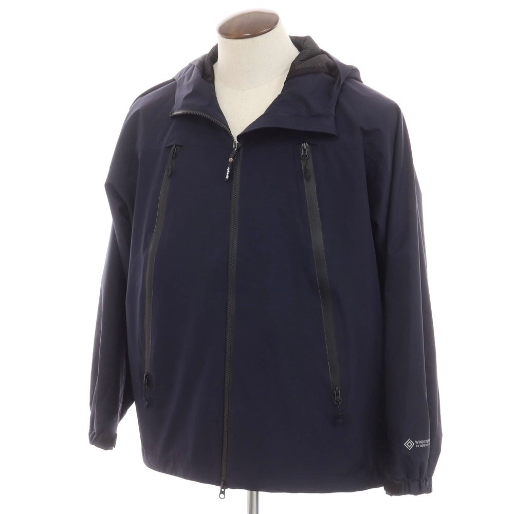 【中古】プラスフェニックス Plus Phenix ゴアウインドストッパー マウンテンパーカー ダークネイビー【サイズL】【 状態ランクB 】【 メンズ 】[EPD]