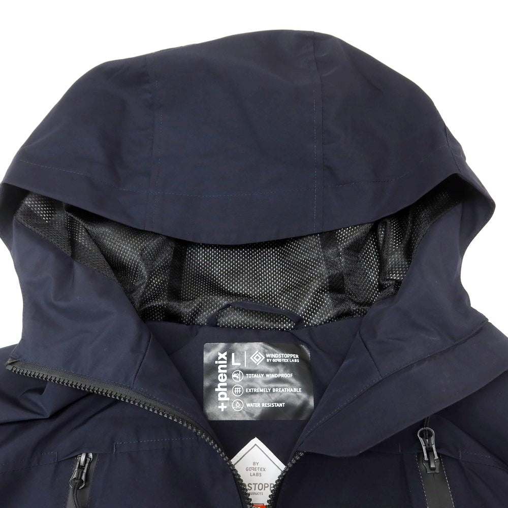 【中古】プラスフェニックス Plus Phenix ゴアウインドストッパー マウンテンパーカー ダークネイビー【サイズL】【 状態ランクB 】【 メンズ 】[EPD]