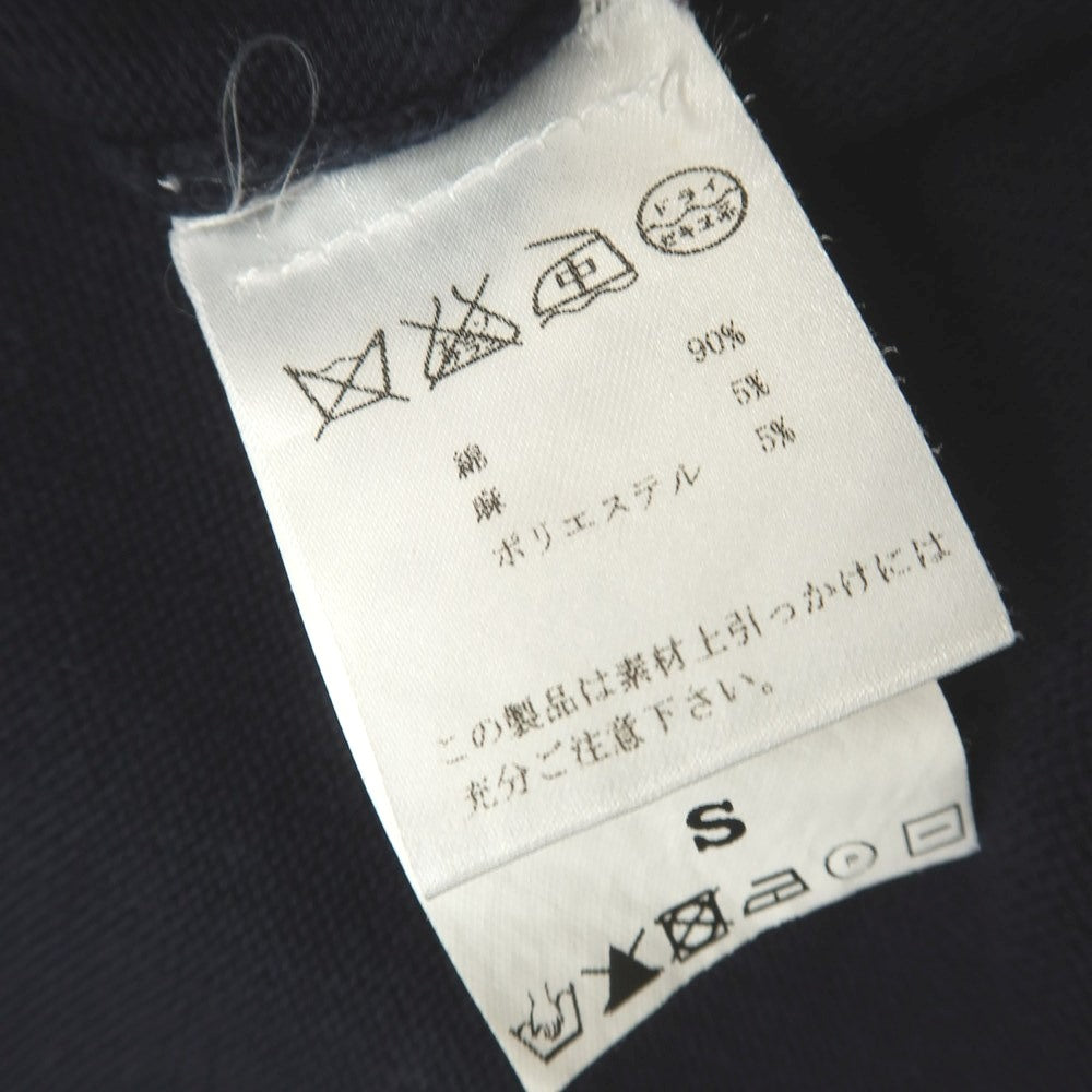 [Used] ESTNATION Cotton Linen Polyester V-neck Pullover Knit Navy [S] [Condition Rank B] [Men&