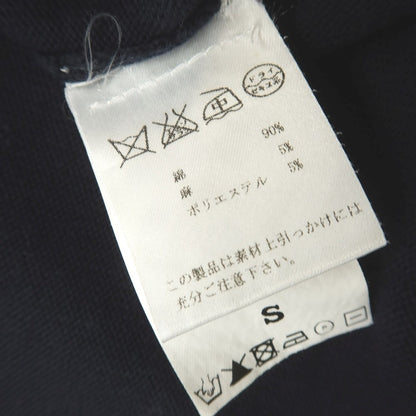 [Used] ESTNATION Cotton Linen Polyester V-neck Pullover Knit Navy [S] [Condition Rank B] [Men&