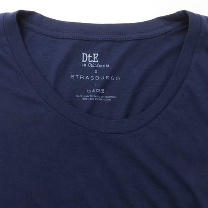 [Used] DtE in California STRASBURGO special order Supima cotton scoop neck short sleeve T-shirt Navy [1] [Condition rank A] [Men&