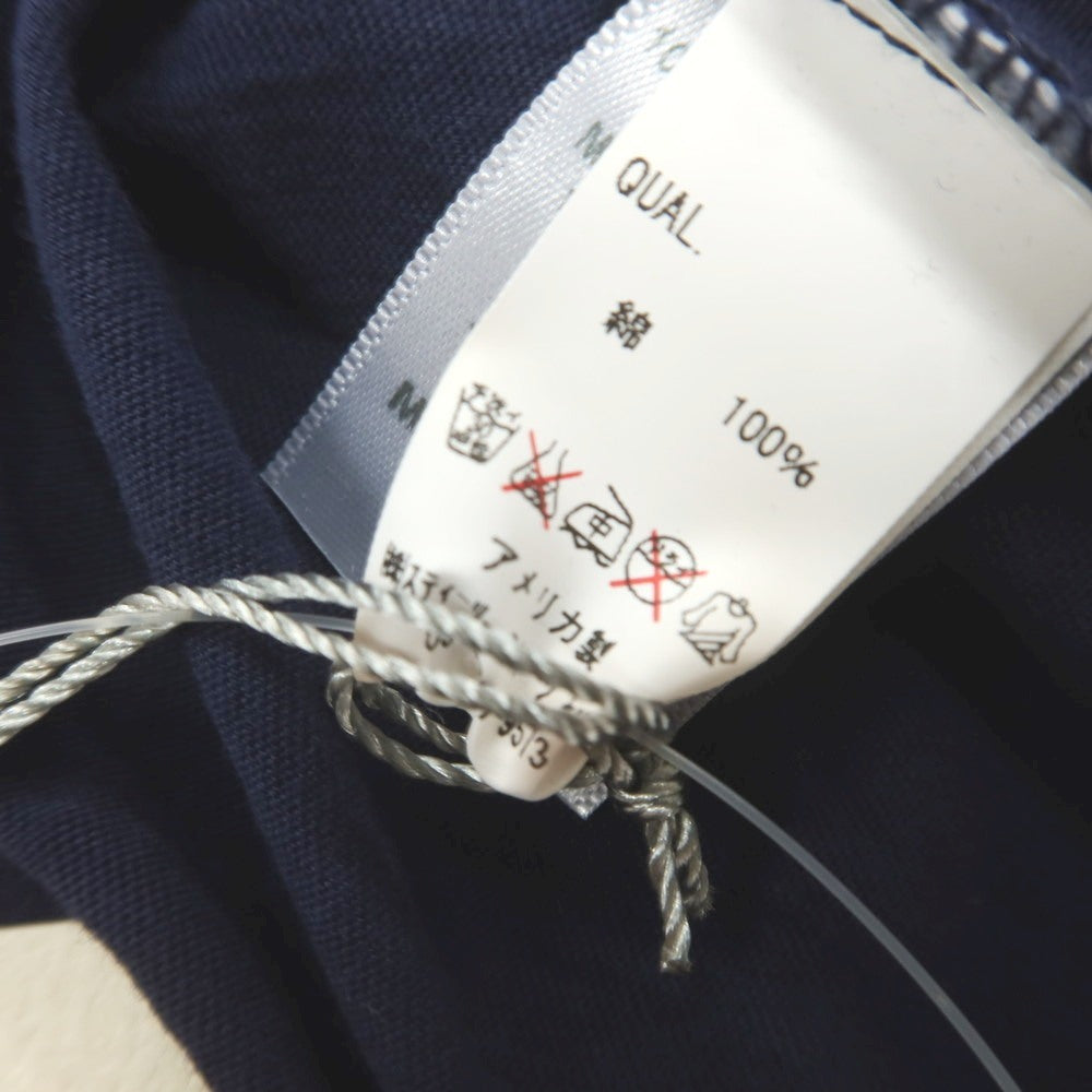 [Used] DtE in California STRASBURGO special order Supima cotton scoop neck short sleeve T-shirt Navy [1] [Condition rank A] [Men&