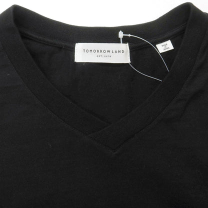 [Used] TOMORROWLAND Cotton V-neck short-sleeve T-shirt Black [XS] [Condition Rank B] [Men&