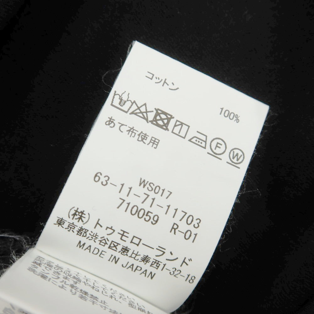 [Used] TOMORROWLAND Cotton V-neck short-sleeve T-shirt Black [XS] [Condition Rank B] [Men&