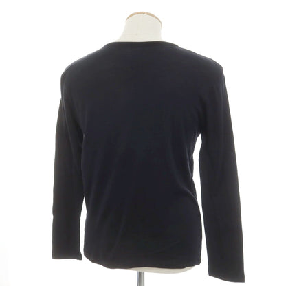 [Used] MAJESTIC FILATURES HOMME Cotton Cashmere Henley Neck Long Sleeve T-Shirt Dark Navy [XS] [Condition Rank B] [Men&