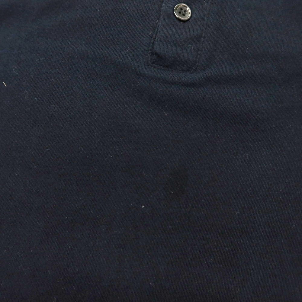 [Used] MAJESTIC FILATURES HOMME Cotton Cashmere Henley Neck Long Sleeve T-Shirt Dark Navy [XS] [Condition Rank B] [Men&