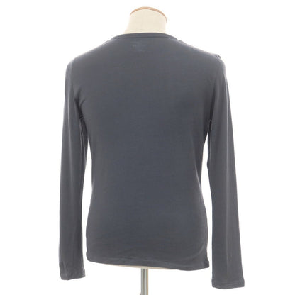 [Used] MAJESTIC FILATURES HOMME Cotton Cashmere Henley Neck Long Sleeve T-Shirt Gray [XS] [Condition Rank B] [Men&