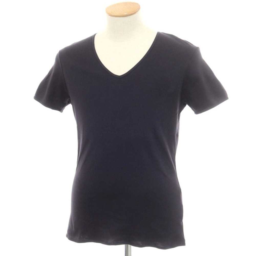 [Used] THE WHITE BRIEFS Cotton V-neck short-sleeve T-shirt Black [S] [Condition Rank B] [Men&