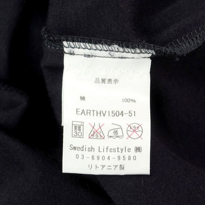 [Used] THE WHITE BRIEFS Cotton V-neck short-sleeve T-shirt Black [S] [Condition Rank B] [Men&