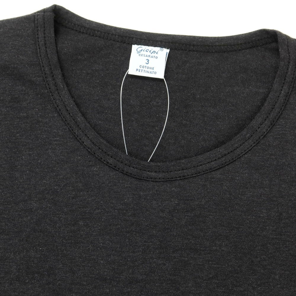 【中古】ジチピ GICIPI コットン クルーネック ポケット 半袖Ｔシャツ チャコール【 3 】【 状態ランクA 】【 メンズ 】 [APD]