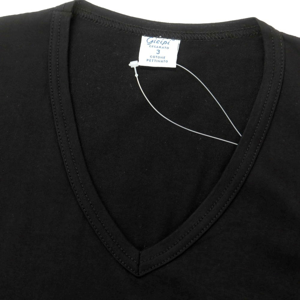 [Used] GICIPI Cotton V-neck Pocket Short Sleeve T-shirt Black [3] [Condition Rank A] [Men&