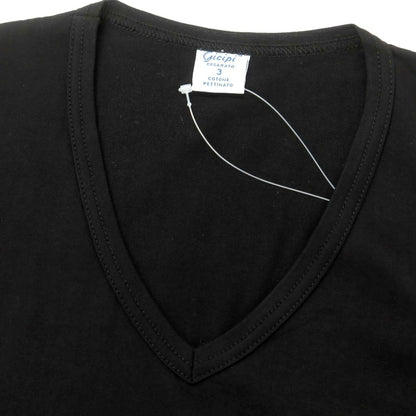 [Used] GICIPI Cotton V-neck Pocket Short Sleeve T-shirt Black [3] [Condition Rank A] [Men&