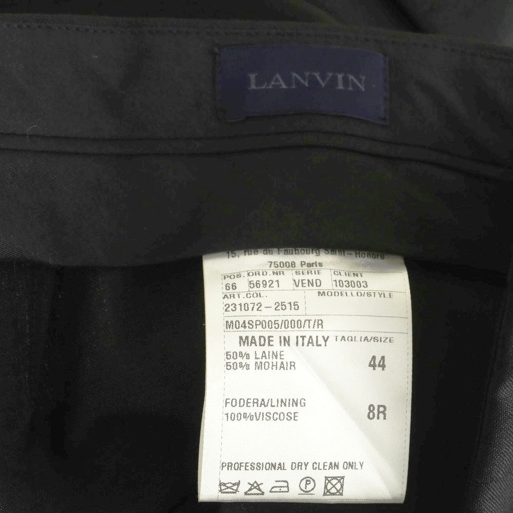 [Used] LANVIN Wool Mohair Dress Slacks Pants Black [44] [Condition Rank B] [Men&