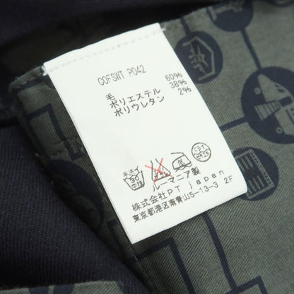 【中古】ピーティーゼロウーノ PT01 ストレッチウールポリエステル ドレススラックスパンツ ネイビー【 46 】【 状態ランクB 】【 メンズ 】