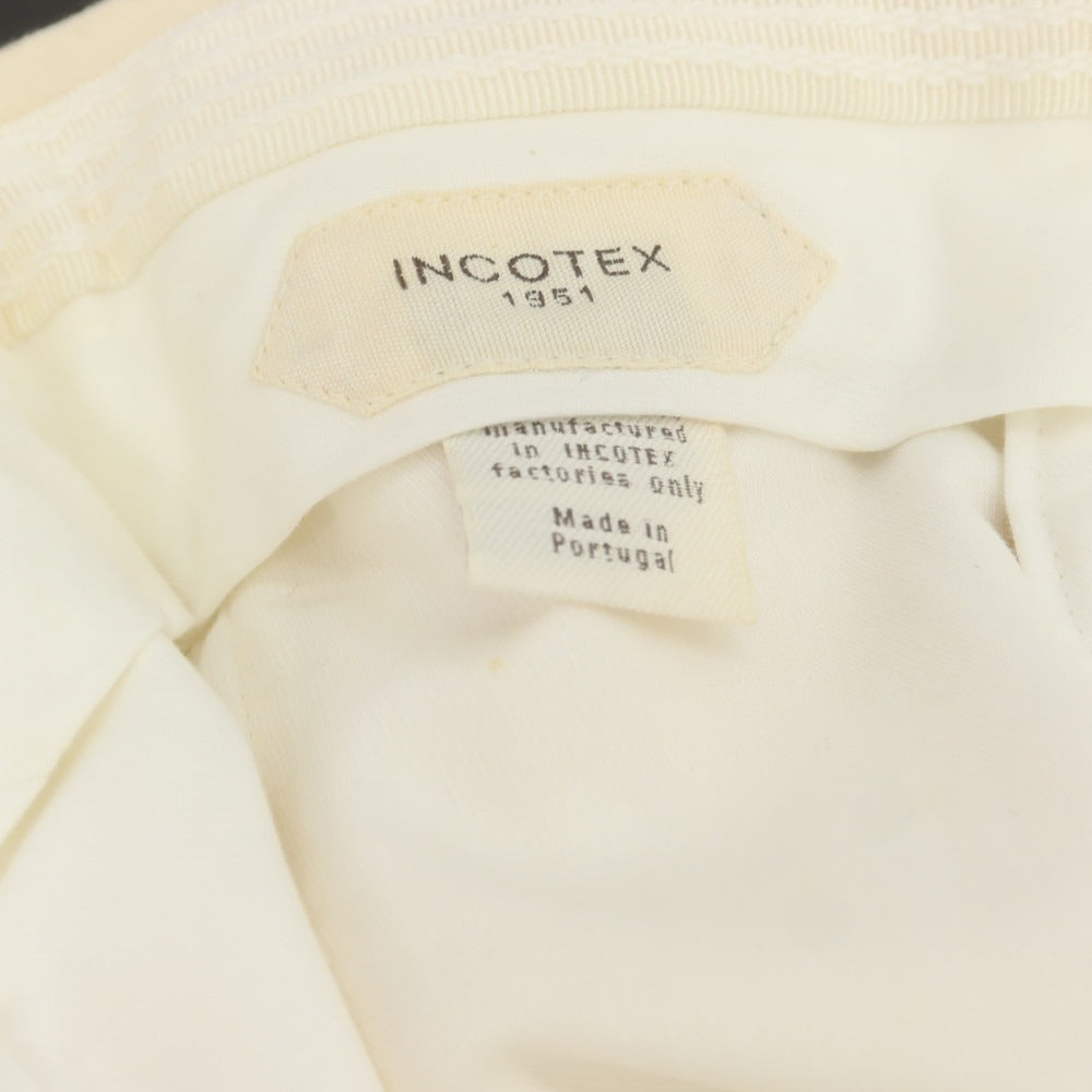 【中古】インコテックス INCOTEX ウール ドレススラックスパンツ アイボリー【サイズ46】【 状態ランクB 】【 メンズ 】 [DPD]
