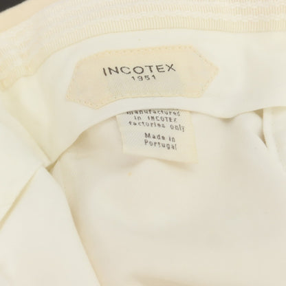 【中古】インコテックス INCOTEX ウール ドレススラックスパンツ アイボリー【 46 】【 状態ランクB 】【 メンズ 】