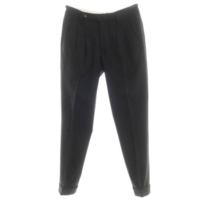 [Used] ENTRE AMIS Stretch Wool Polyester Dress Slacks Pants Black [30] [Condition Rank B] [Men&